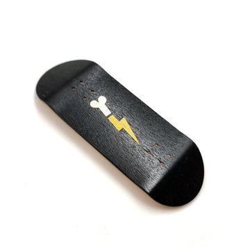 FlashBone Split-Ply Deck (Black) | Classic Popsicle Shape | Logo Edition